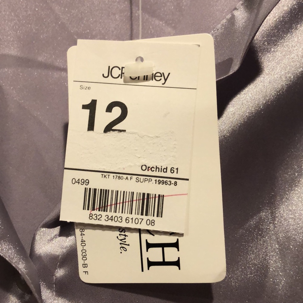 Christie & Jill Vintage 1996 Orchid Satin Button Down - Picture 3 of 5